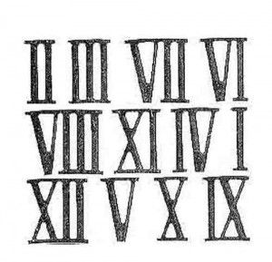 times roman numeral font